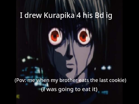 I drew Kurapika for his Bd :D (took me like 2 hours lol)