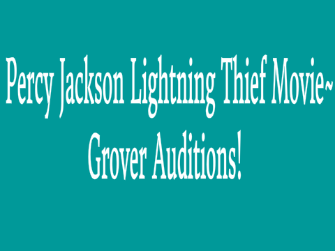 Grover Auditions! OPEN