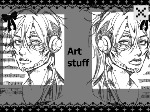 Sketches + Brushes + Art tablet