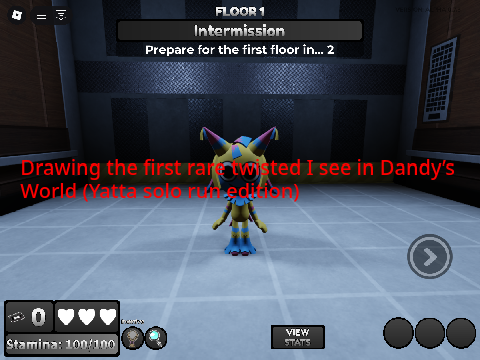 Drawing the first rare twisted I see in Dandy’s World (Yatta solo run edition)