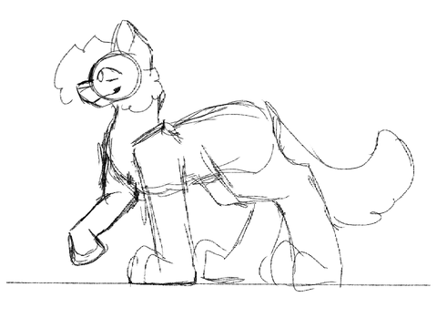 Silly walk cycle