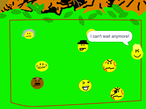 Last one to leave the rectangle gets one billion dollarsrs