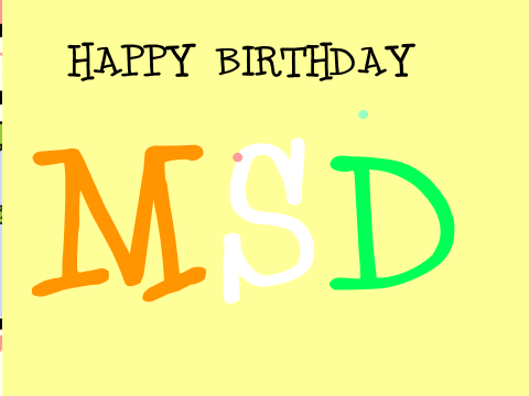 Happy Birthday Cricketer M.S. Dhoni!