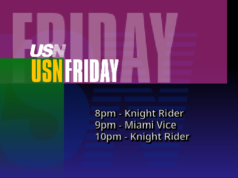 USN Schedule (Official)