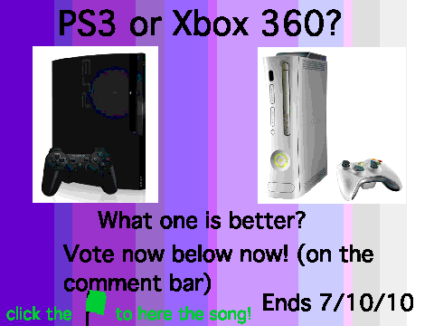 PS3 or Xbox 360??!!! YOU DECIDE!!!!