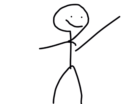 drawing of a stick figure