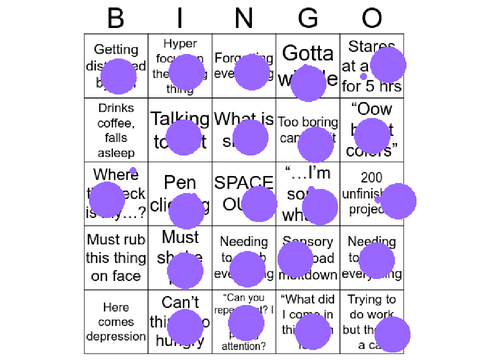 ADHD Bingo remix