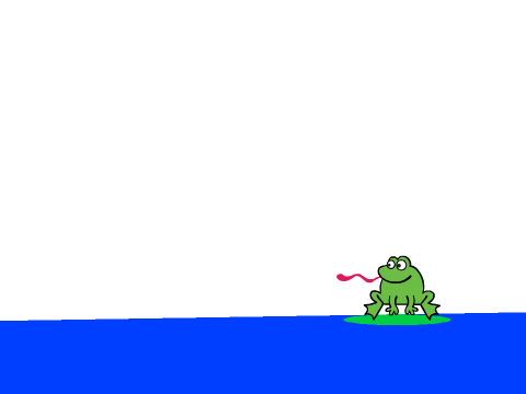 short and simple frog and butterfly animation