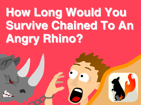How Long Would You Survive Chained To An Angry Rhino?