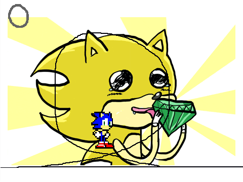 Super Sonic the background hog platform