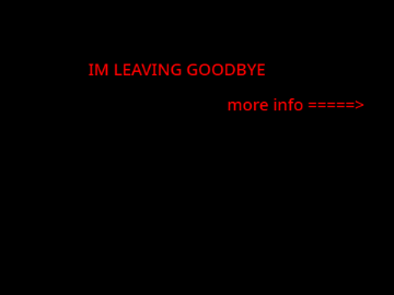 GOODBYE