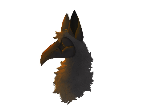 The renderd bust- 