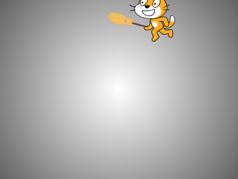 Scratch cat paints a wall; you watch it dry