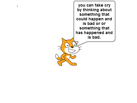 how to fake cry