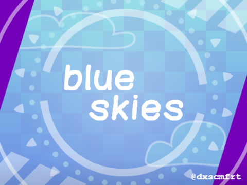 blue skies : template remix