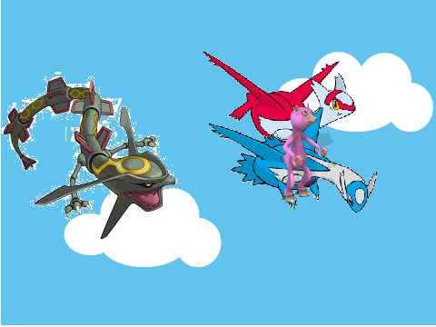 Add Yourself Flying with Latias, Latios, and Rayquaza