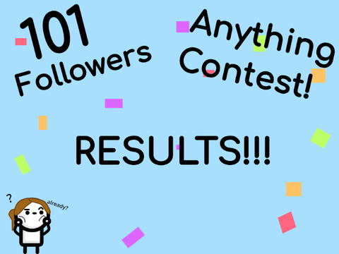 101 Followers Anything Contest Results!!!!!
