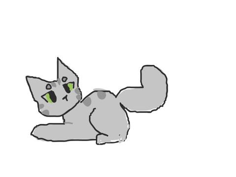 I drew the cat I made lol