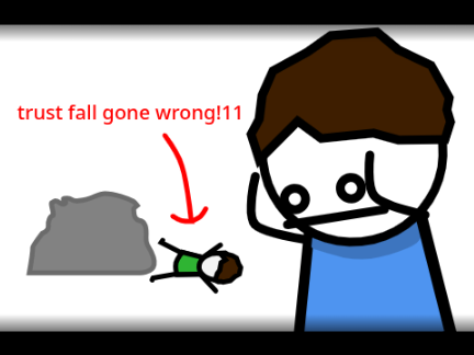 Trust Fall Gone Wrong... // #all #trending #animations #GenericToonz