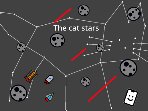 rocket between the cat stars