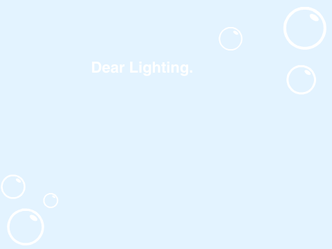 I will miss you Lighting