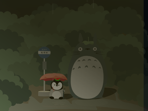 ☂Totoro☂ --- MINI Animation Parallax!!!