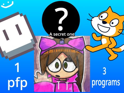 @marshmellothelegend 's pfp in 3 different art softwares!!