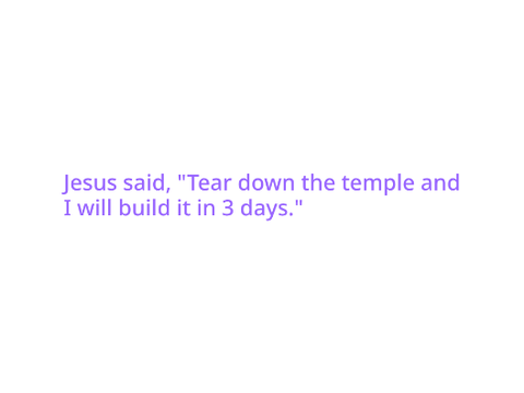 Jesus said