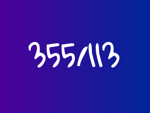 355 over 113