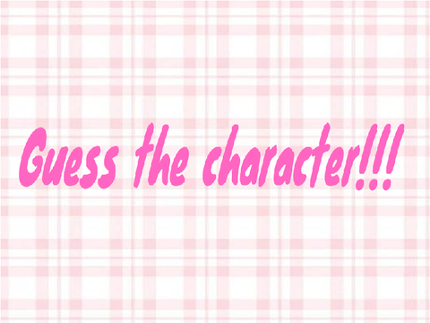 Guess the character!! >.<
