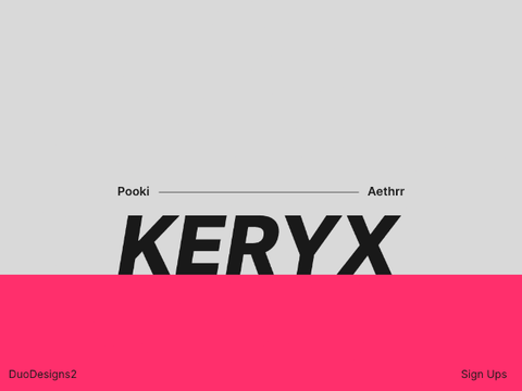 016 ✦ keryx branding.