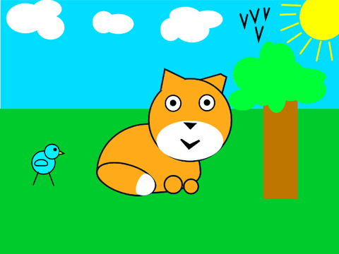 I saved scratch cat!