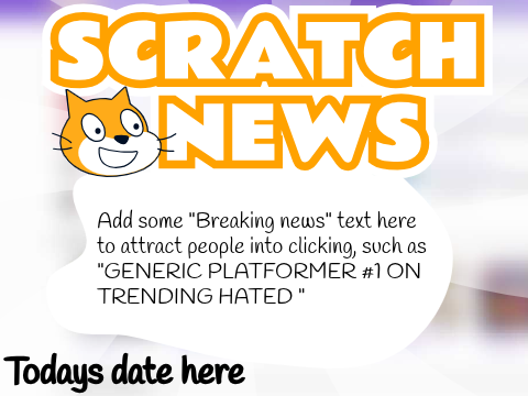 Scratch news template