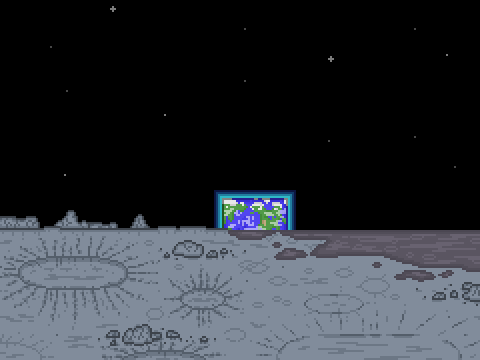 The Moon pixel art