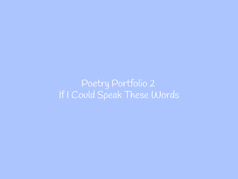 ✨More Poetry✨