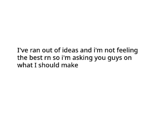 Give me animation ideas to make