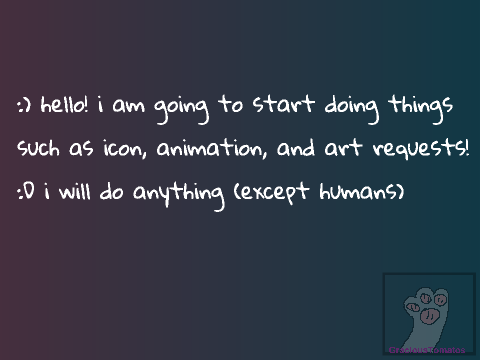 - REQUESTS NOW OPEN -