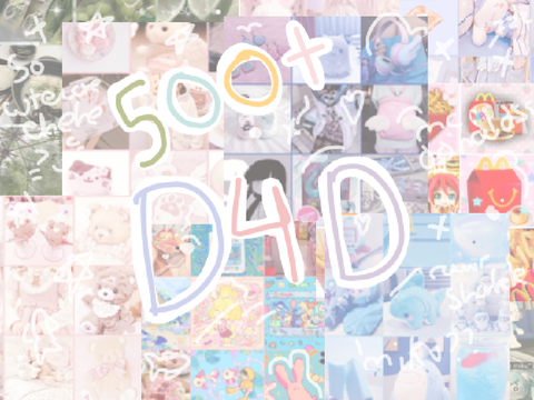 ｡°‧⭑.ᐟ˖  CLOSED  500+ D4D!! ⋆˙⟡