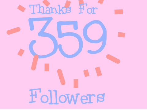 Thanks for 359 followers
