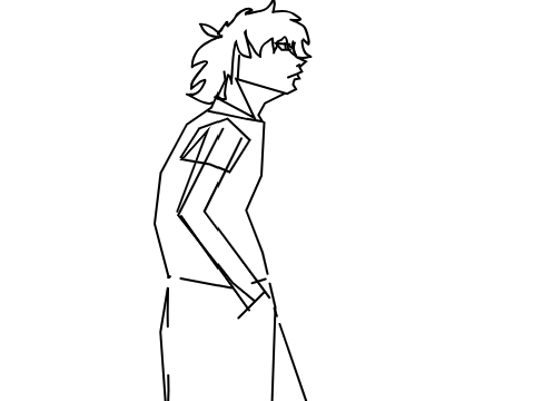 He walks