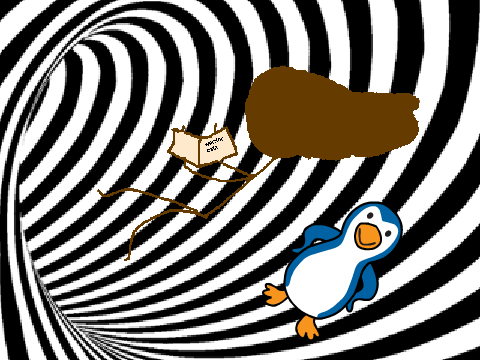 Add yourself being bored in an infinite tunnel! 