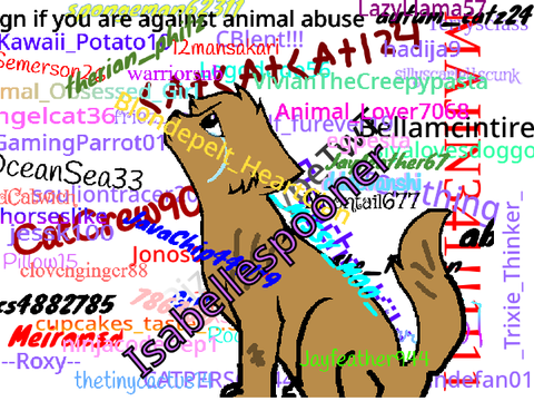 Sign If You Are Against Animal Abuse & Cruelty!