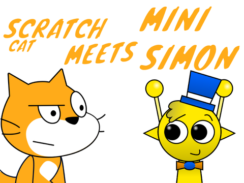 Scratch cat meets Mini Simon.