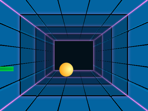 The neon-tunnel pong game
