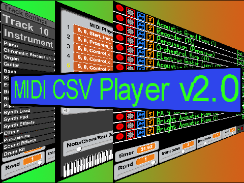 MIDI CSV Player v2.03 [+Editor]