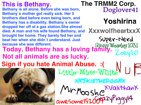 Sign If You Hate Animal Abuse 