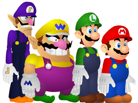 Mario sprites but with less detail