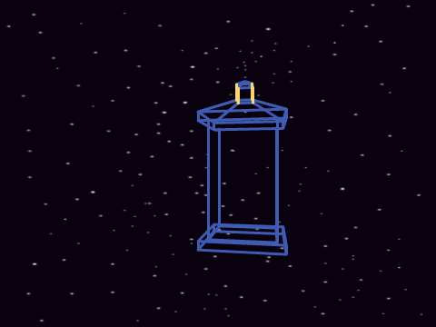 3D Tardis Wireframe