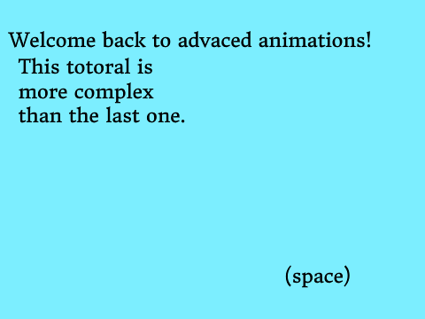 Advanced animations 2