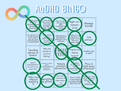 *neurodivergent bingo* <3 remix